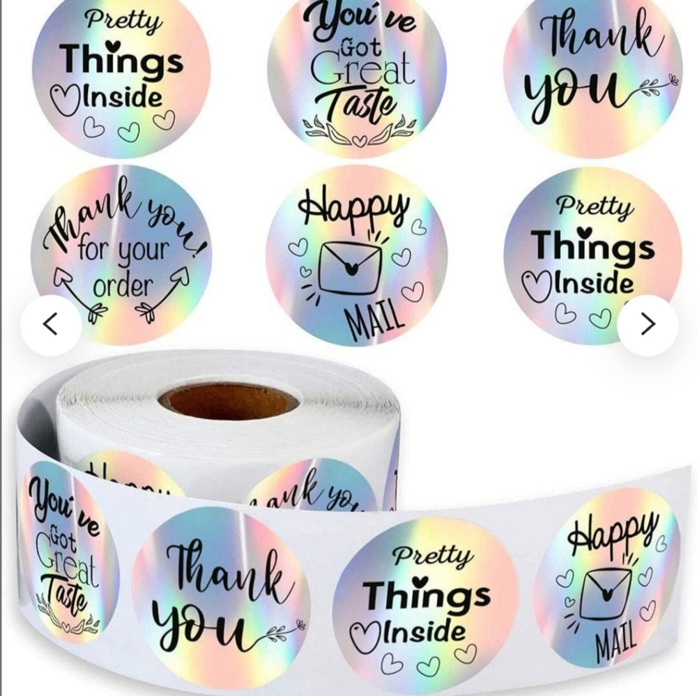 100 Holographic Stickers
